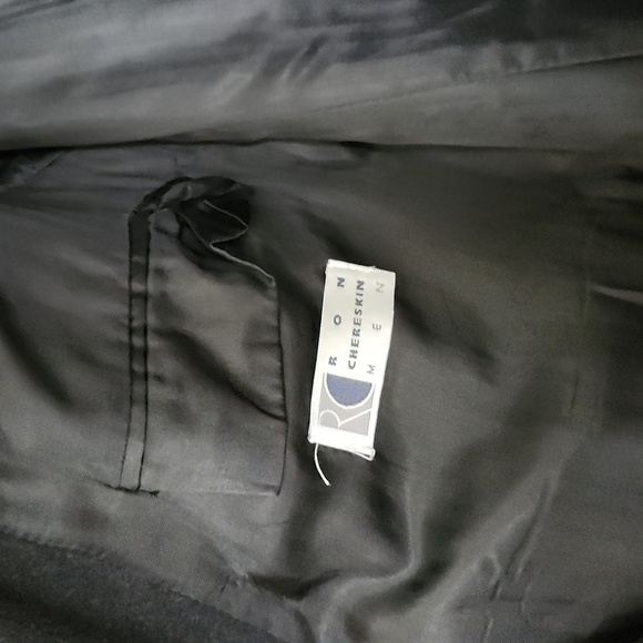 Ron Chereskin black cashmere overcoat, Men's classic coat - Picture 8 of 12